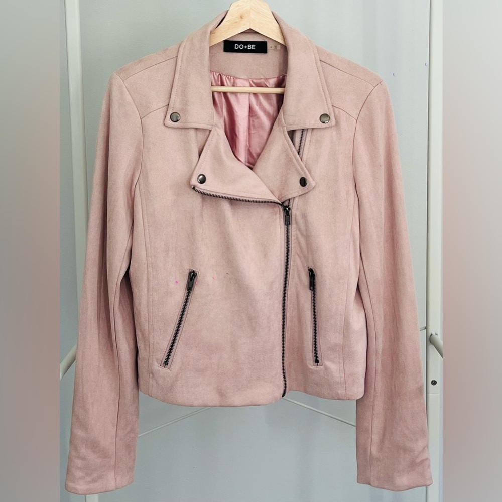 DO+BE Light Pink Leather Jacket - image 1